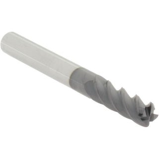 1/4" 4-Flute Solid Carbide Corner Radius & Corner Chamfer End Mill, AlTiN+ - Accupro 14788477