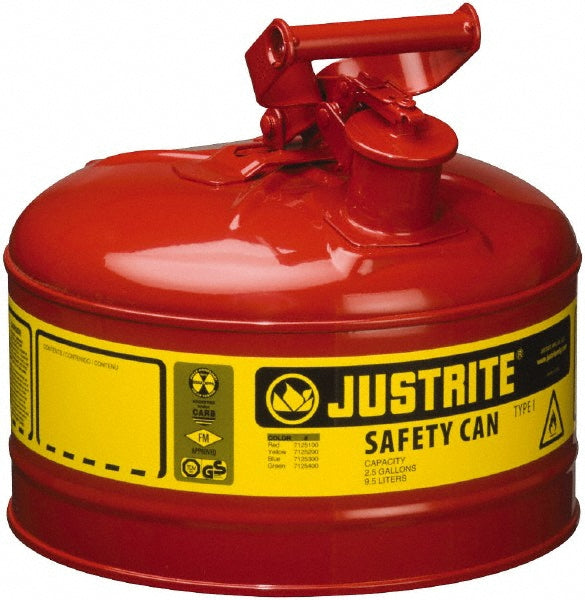 Red; Red Safety Can - Justrite. 7125100