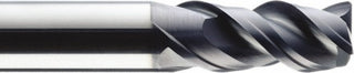 0.1181in" 3-Flute Solid Carbide Corner Radius End Mill, AlTiN - SGS 43445