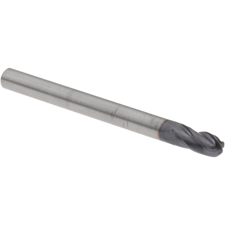 1/8" 4-Flute Solid Carbide Ball End Mill, TiAlN - Kennametal 5824506