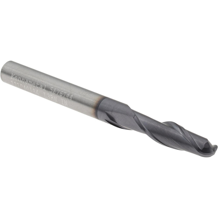 3/16" 2-Flute Solid Carbide Ball End Mill, TiAlN - Kennametal 5876744