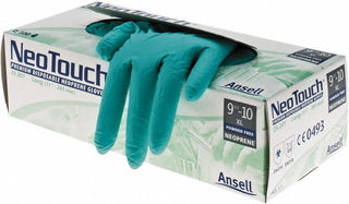 Green Neoprene Gloves - Ansell 25-201XL