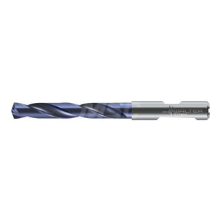 0.6890" Solid Carbide Drill Bit, TiAlN, 140° point - Walter-Titex 7287888