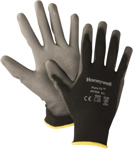 Medium Black; Gray General Purpose Gloves - Honeywell PF550-M