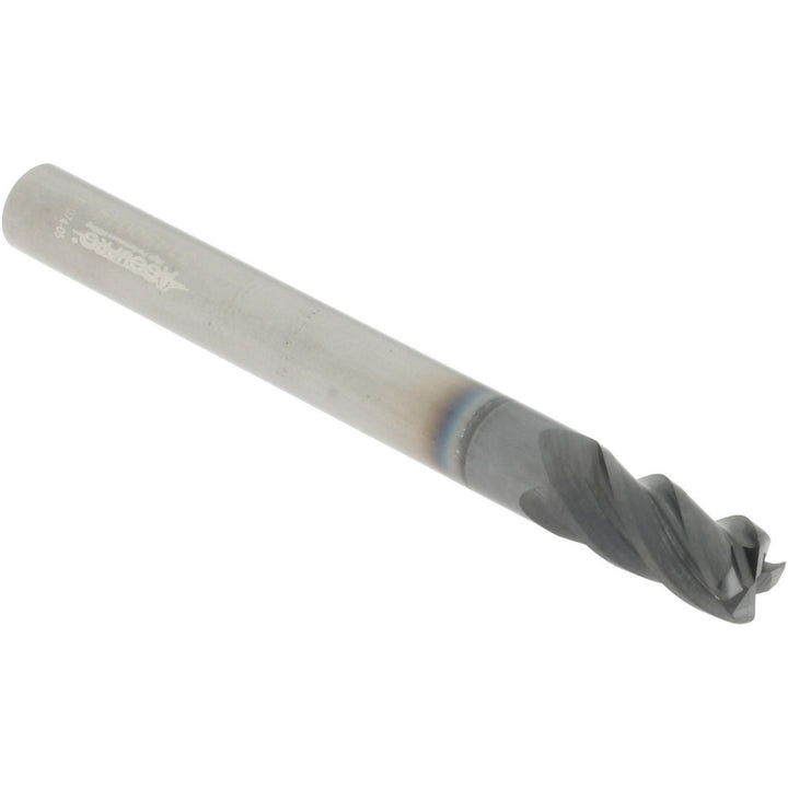 1/4" 4-Flute Solid Carbide Corner Radius End Mill, AlCrTiN - Accupro 310103
