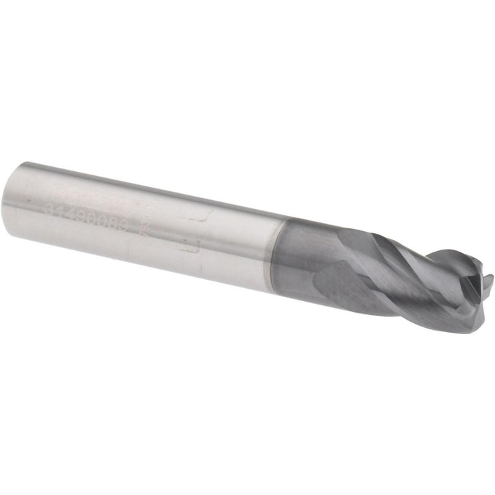 5/16" 4-Flute Solid Carbide Corner Radius End Mill, AlCrTiN - Accupro 310166