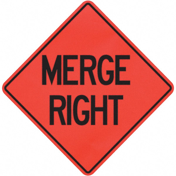 Merge Right Sign - PRO-SAFE 07-800-3115-L