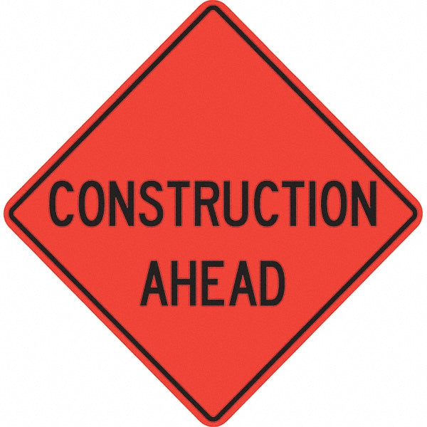 Construction Ahead Sign - PRO-SAFE 07-800-3701-L