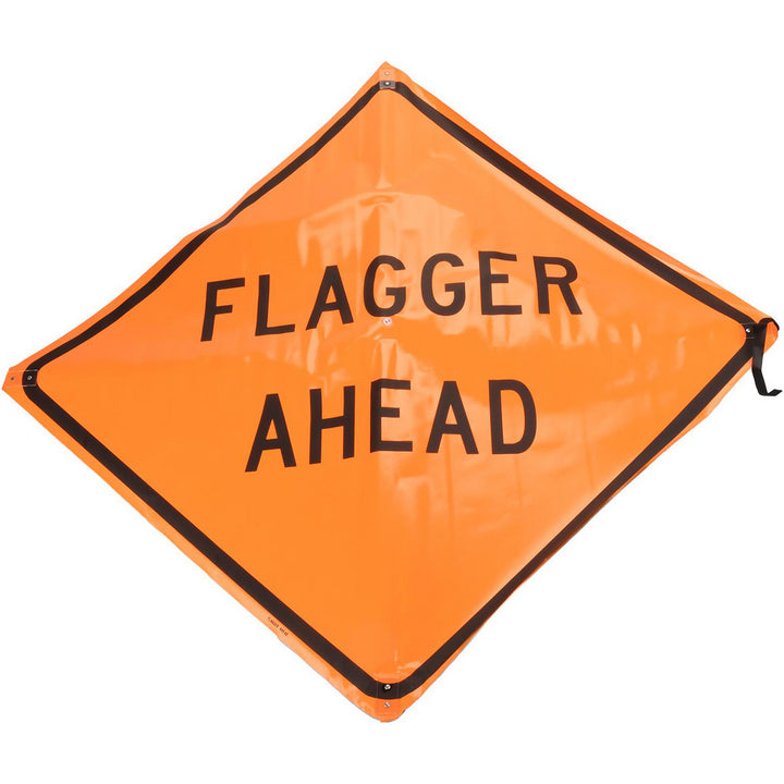 Flagger Ahead Sign - PRO-SAFE 07-800-4703-L