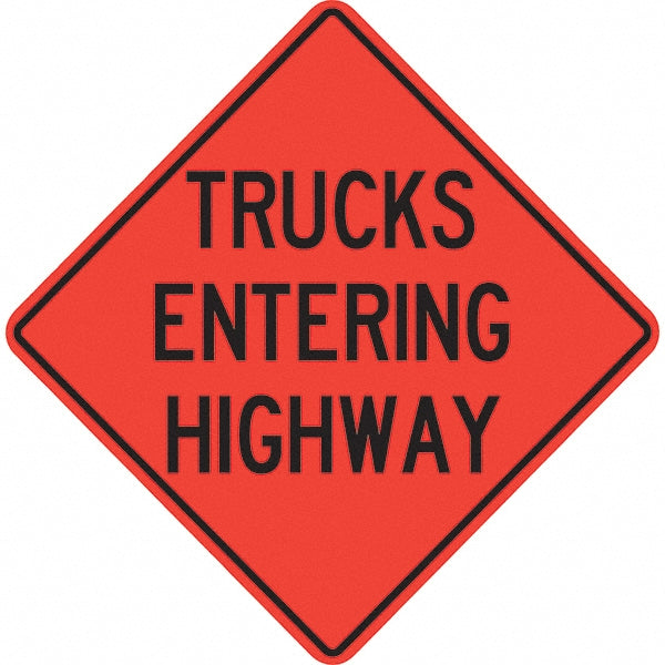 Trucks Entering Highway Sign - PRO-SAFE 07-800-4722-L