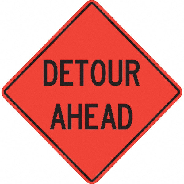 Detour Ahead Sign - PRO-SAFE 07-800-3702-L