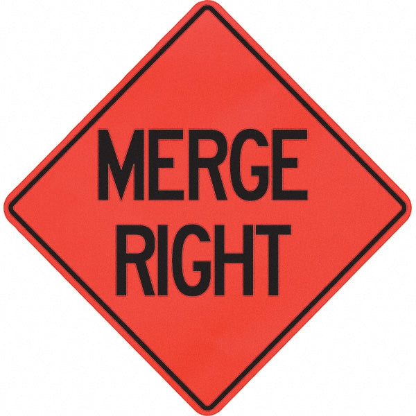 Merge Right Sign - PRO-SAFE 07-800-4023-L