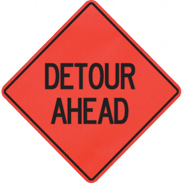 Detour Ahead Sign - PRO-SAFE 07-800-4015-L
