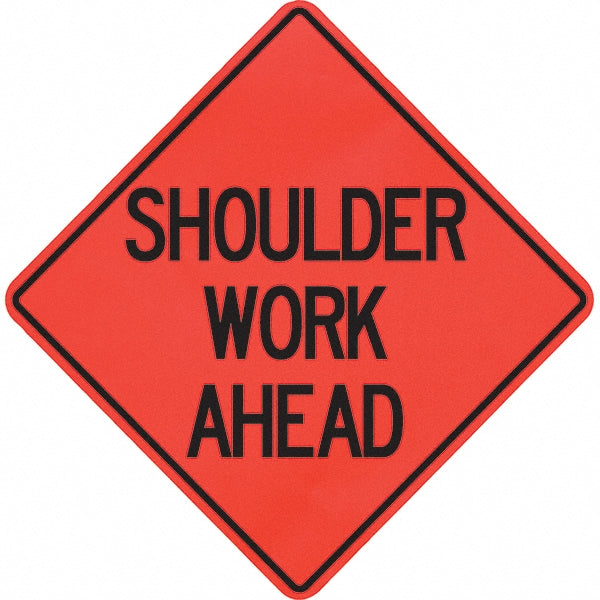 Shoulder Work Ahead Sign - PRO-SAFE 07-800-4020-L
