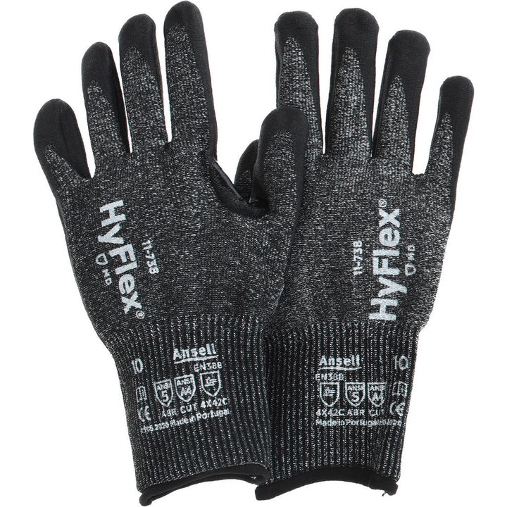 X-Large Gray Fiberglass; HPPE; Polyester; Spandex Cut, Puncture & Abrasion-Resistant Gloves - Ansell 11738100