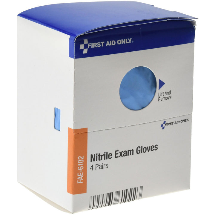 Blue Nitrile Gloves - First Aid Only FAE-6102