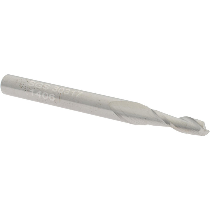 9/64" 2-Flute Solid Carbide Square End Mill - SGS 30317
