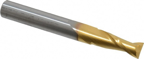 9/32" 2-Flute Solid Carbide Square End Mill, TiN - SGS 39335