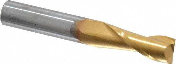 3/8" 2-Flute Solid Carbide Square End Mill, TiN - SGS 39347