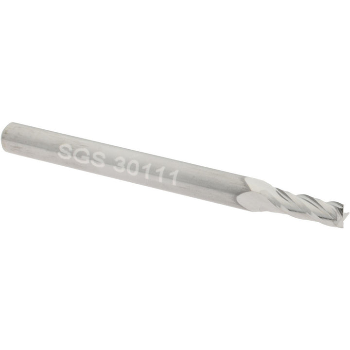 3/32" 4-Flute Solid Carbide Square End Mill - SGS 30111
