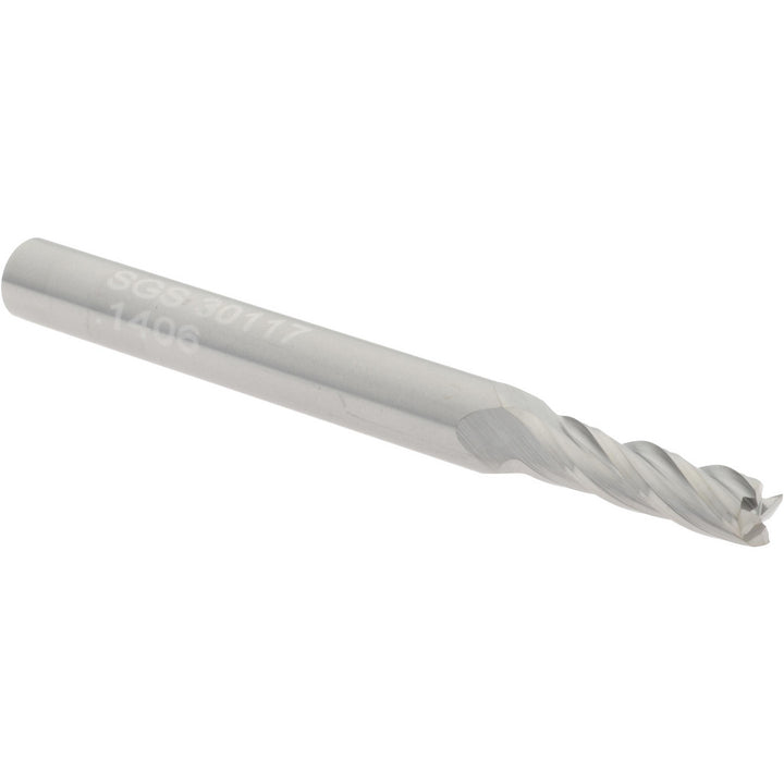 9/64" 4-Flute Solid Carbide Square End Mill - SGS 30117