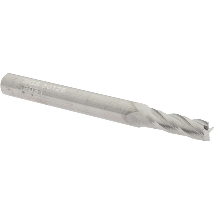 13/64" 4-Flute Solid Carbide Square End Mill - SGS 30125