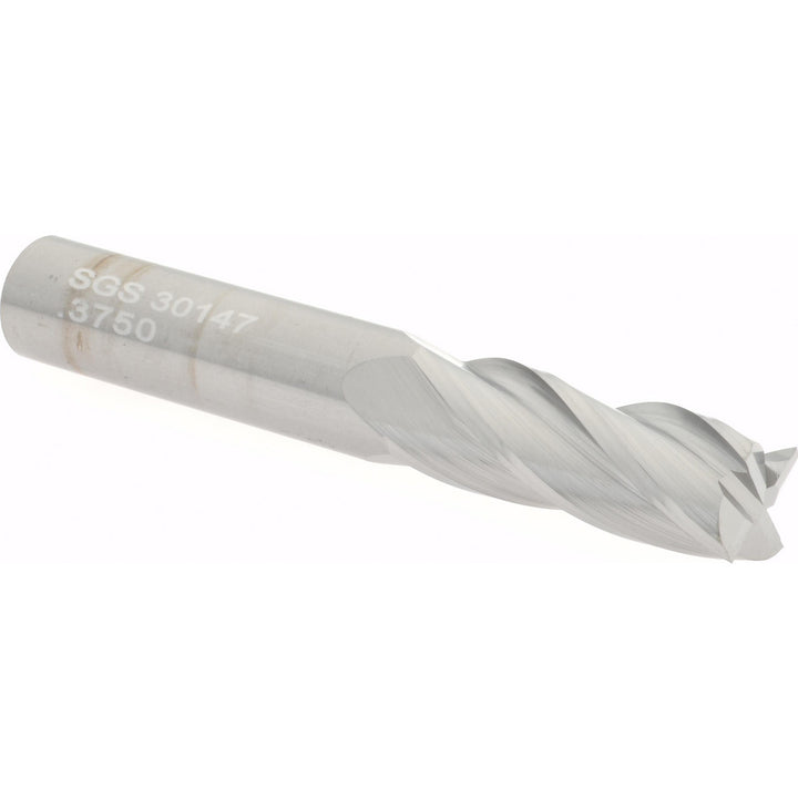 3/8" 4-Flute Solid Carbide Square End Mill - SGS 30147