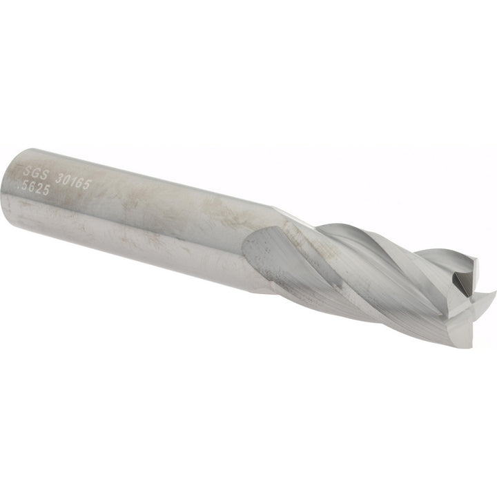 9/16" 4-Flute Solid Carbide Square End Mill - SGS 30165