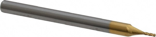 1/32" 4-Flute Solid Carbide Square End Mill, TiN - SGS 39103