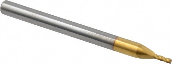 3/64" 4-Flute Solid Carbide Square End Mill, TiN - SGS 39105