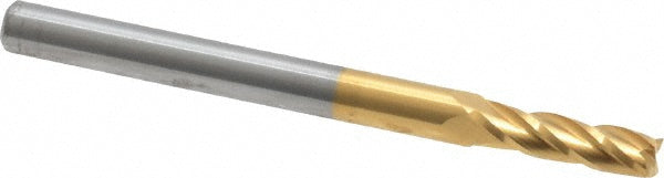7/64" 4-Flute Solid Carbide Square End Mill, TiN - SGS 39113