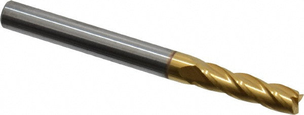 11/64" 4-Flute Solid Carbide Square End Mill, TiN - SGS 39121