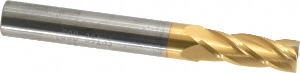 9/32" 4-Flute Solid Carbide Square End Mill, TiN - SGS 39135