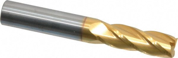 21/64" 4-Flute Solid Carbide Square End Mill, TiN - SGS 39141