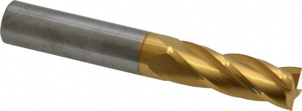 23/64" 4-Flute Solid Carbide Square End Mill, TiN - SGS 39145