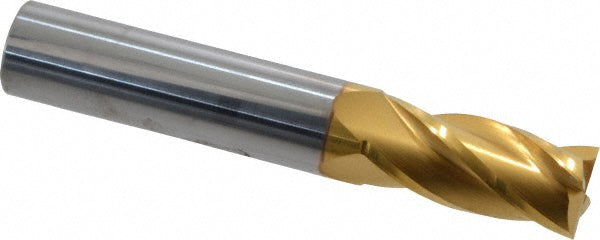 31/64" 4-Flute Solid Carbide Square End Mill, TiN - SGS 39161