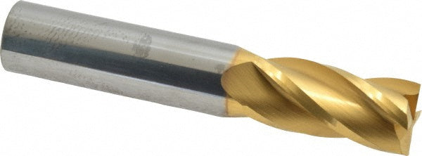 5/8" 4-Flute Solid Carbide Square End Mill, TiN - SGS 39167
