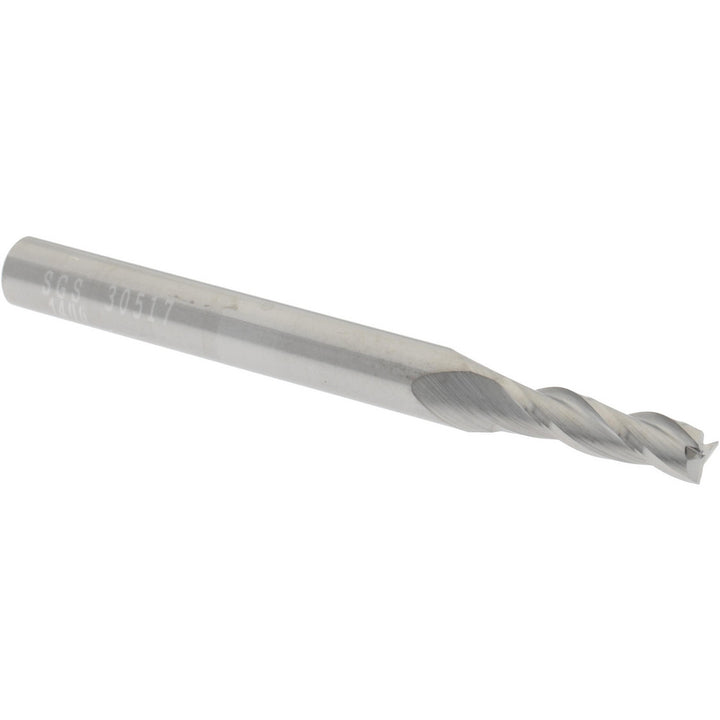 9/64" 3-Flute Solid Carbide Square End Mill - SGS 30517