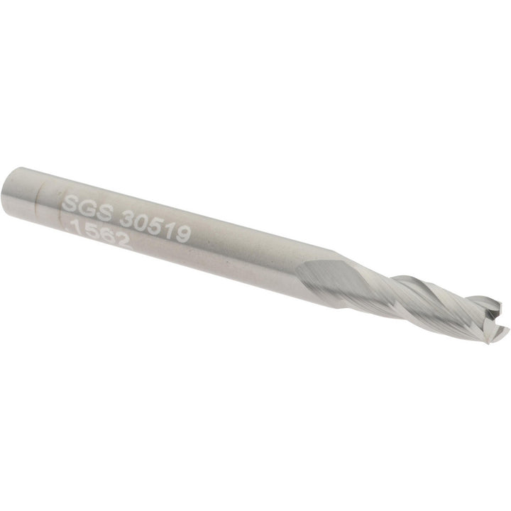 5/32" 3-Flute Solid Carbide Square End Mill - SGS 30519