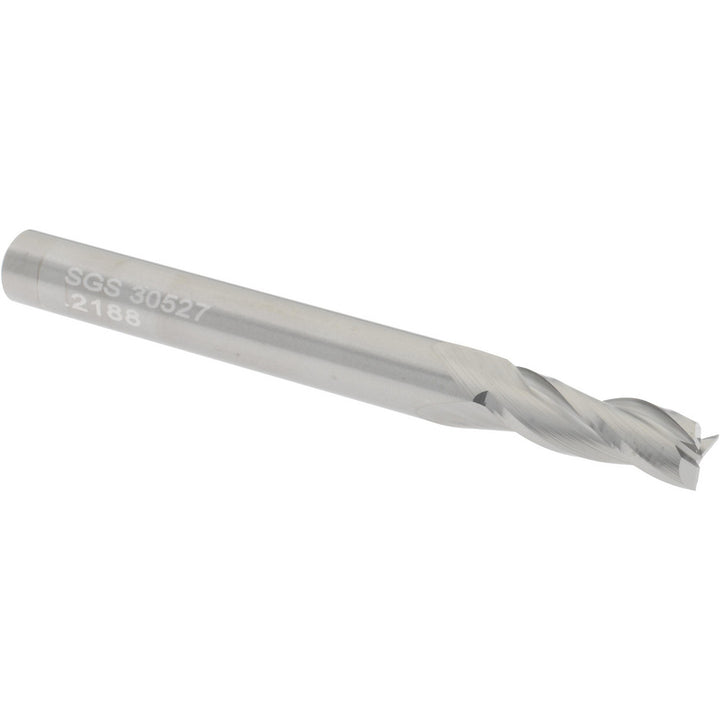 7/32" 3-Flute Solid Carbide Square End Mill - SGS 30527
