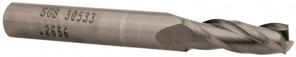 17/64" 3-Flute Solid Carbide Square End Mill - SGS 30533