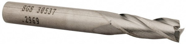 19/64" 3-Flute Solid Carbide Square End Mill - SGS 30537