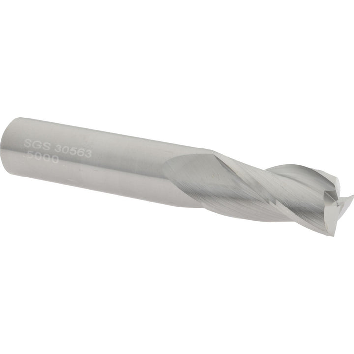 1/2" 3-Flute Solid Carbide Square End Mill - SGS 30563