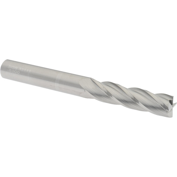1/2" 4-Flute Solid Carbide Square End Mill - SGS 33111