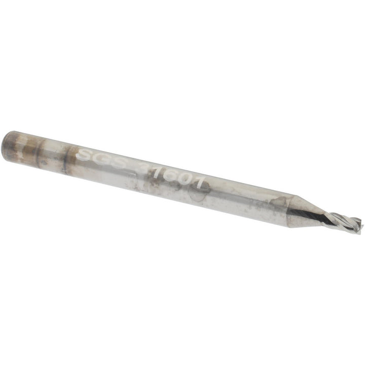 1/16" 4-Flute Solid Carbide Square End Mill - SGS 31601