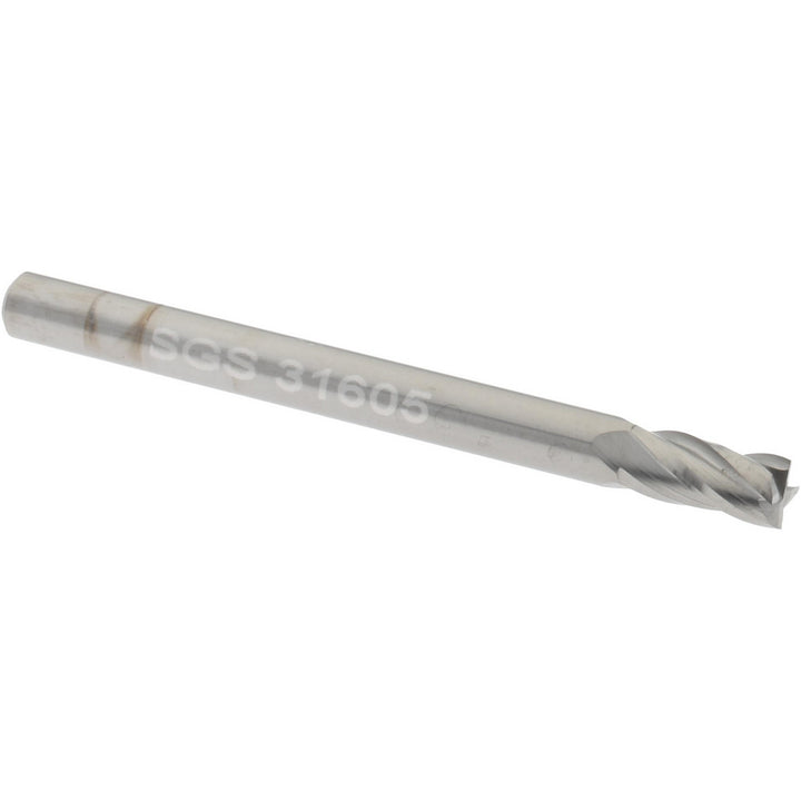 1/8" 4-Flute Solid Carbide Square End Mill - SGS 31605