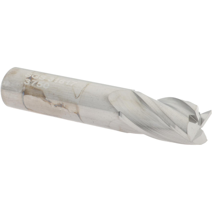 3/8" 4-Flute Solid Carbide Square End Mill - SGS 31617