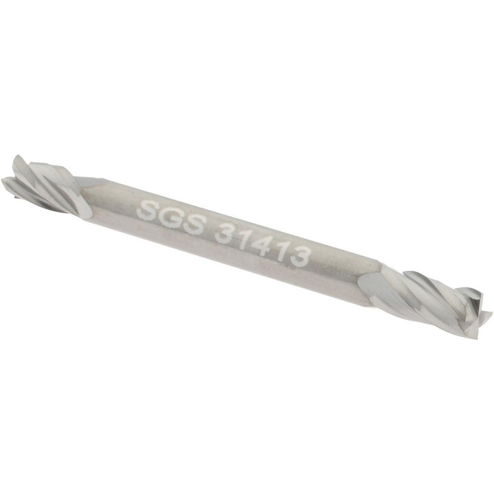 1/8" 4-Flute Solid Carbide Square End Mill - SGS 31413