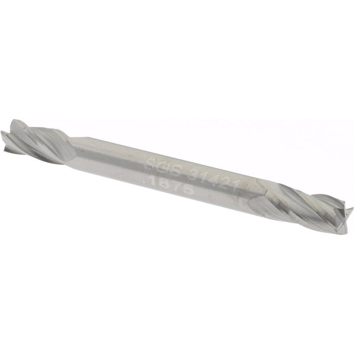 3/16" 4-Flute Solid Carbide Square End Mill - SGS 31421