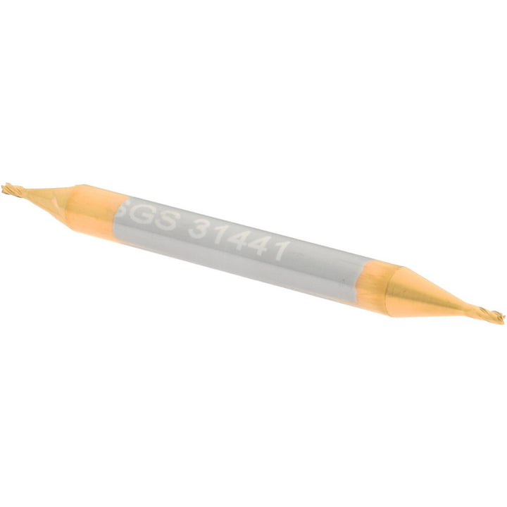 1/32" 4-Flute Solid Carbide Square End Mill, TiN - SGS 31441
